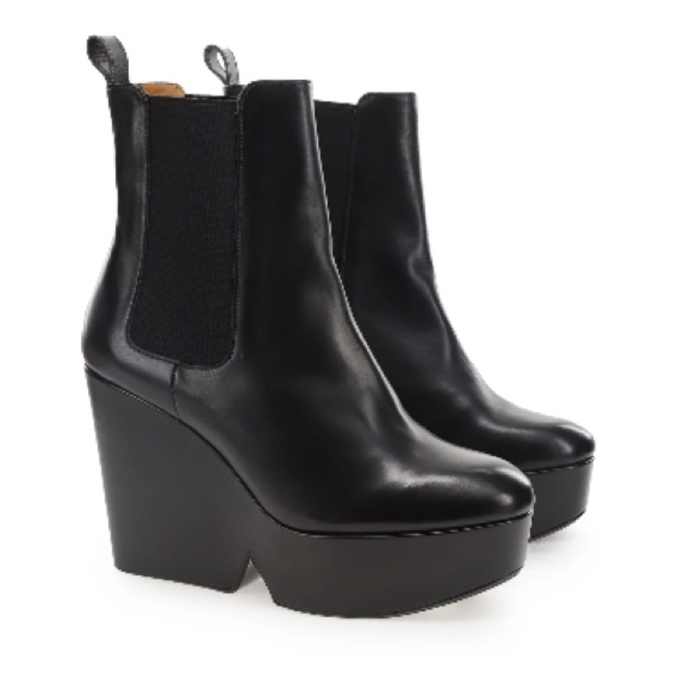 NIB Robert Clergerie Beatrice Ankle Boot Black Calfskin Size 8.5